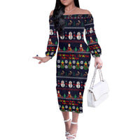 Lego Awesome Christmas Family Matching Off The Shoulder Long Sleeve Dress and Hawaiian Shirt Funny Xmas Holiday Patterns - Wonder Print Shop