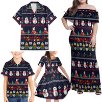 Lego Awesome Christmas Family Matching Off Shoulder Maxi Dress and Hawaiian Shirt Funny Xmas Holiday Patterns - Wonder Print Shop