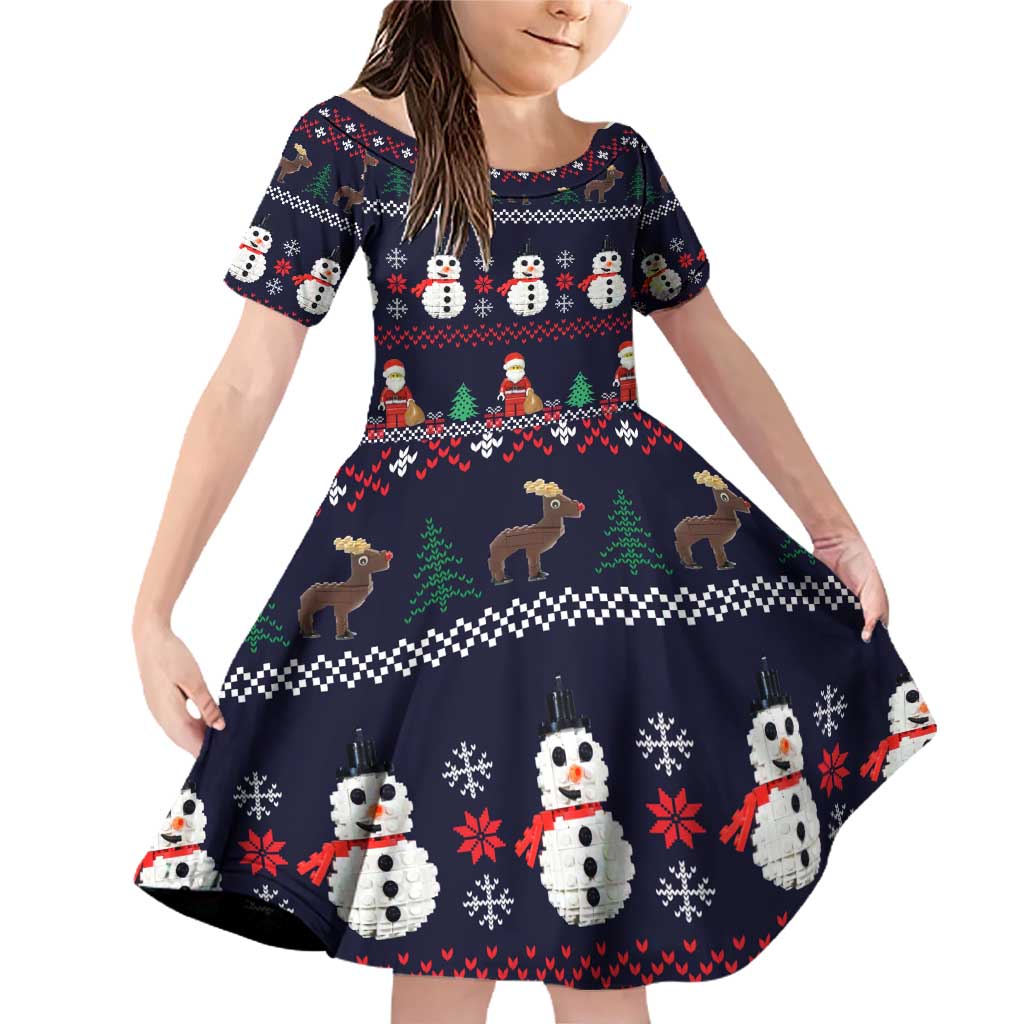 Lego Awesome Christmas Family Matching Off Shoulder Short Dress and Hawaiian Shirt Funny Xmas Holiday Patterns - Wonder Print Shop