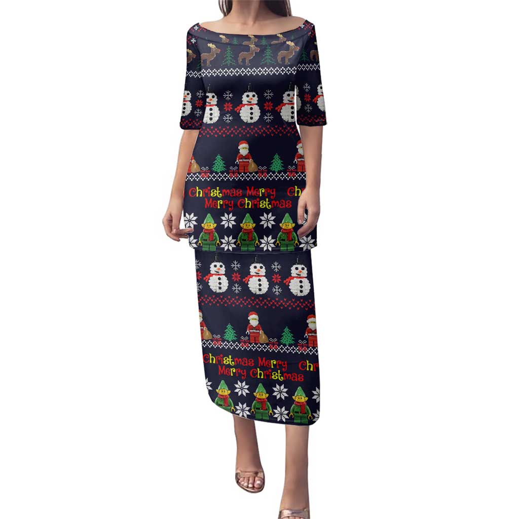 Lego Awesome Christmas Family Matching Puletasi and Hawaiian Shirt Funny Xmas Holiday Patterns - Wonder Print Shop
