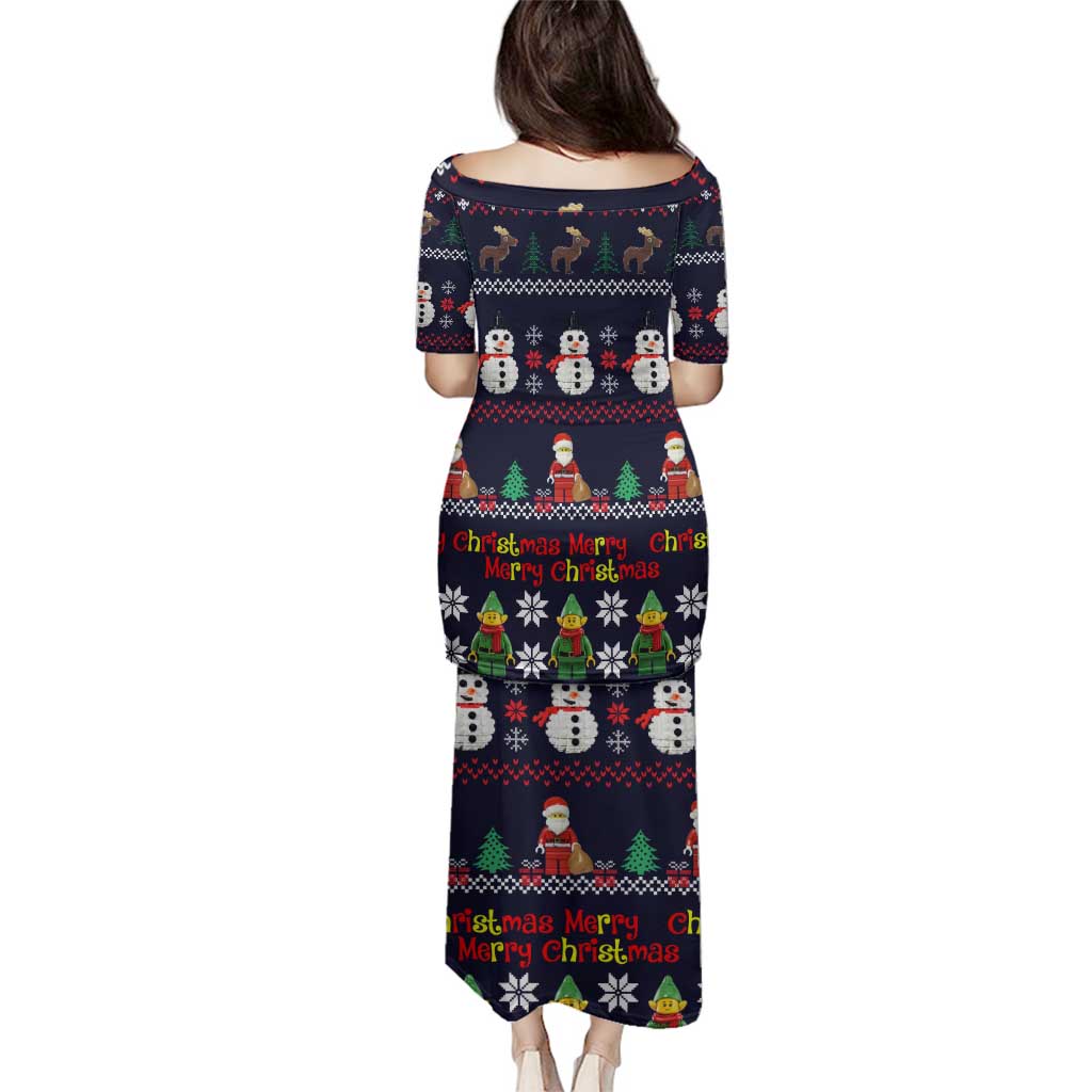 Lego Awesome Christmas Family Matching Puletasi and Hawaiian Shirt Funny Xmas Holiday Patterns - Wonder Print Shop