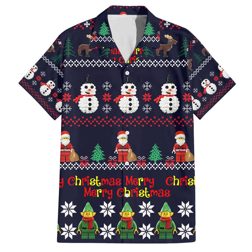 Lego Awesome Christmas Family Matching Tank Maxi Dress and Hawaiian Shirt Funny Xmas Holiday Patterns - Wonder Print Shop