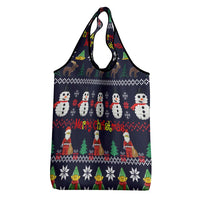 Lego Awesome Christmas Grocery Bag Funny Xmas Holiday Patterns - Wonder Print Shop