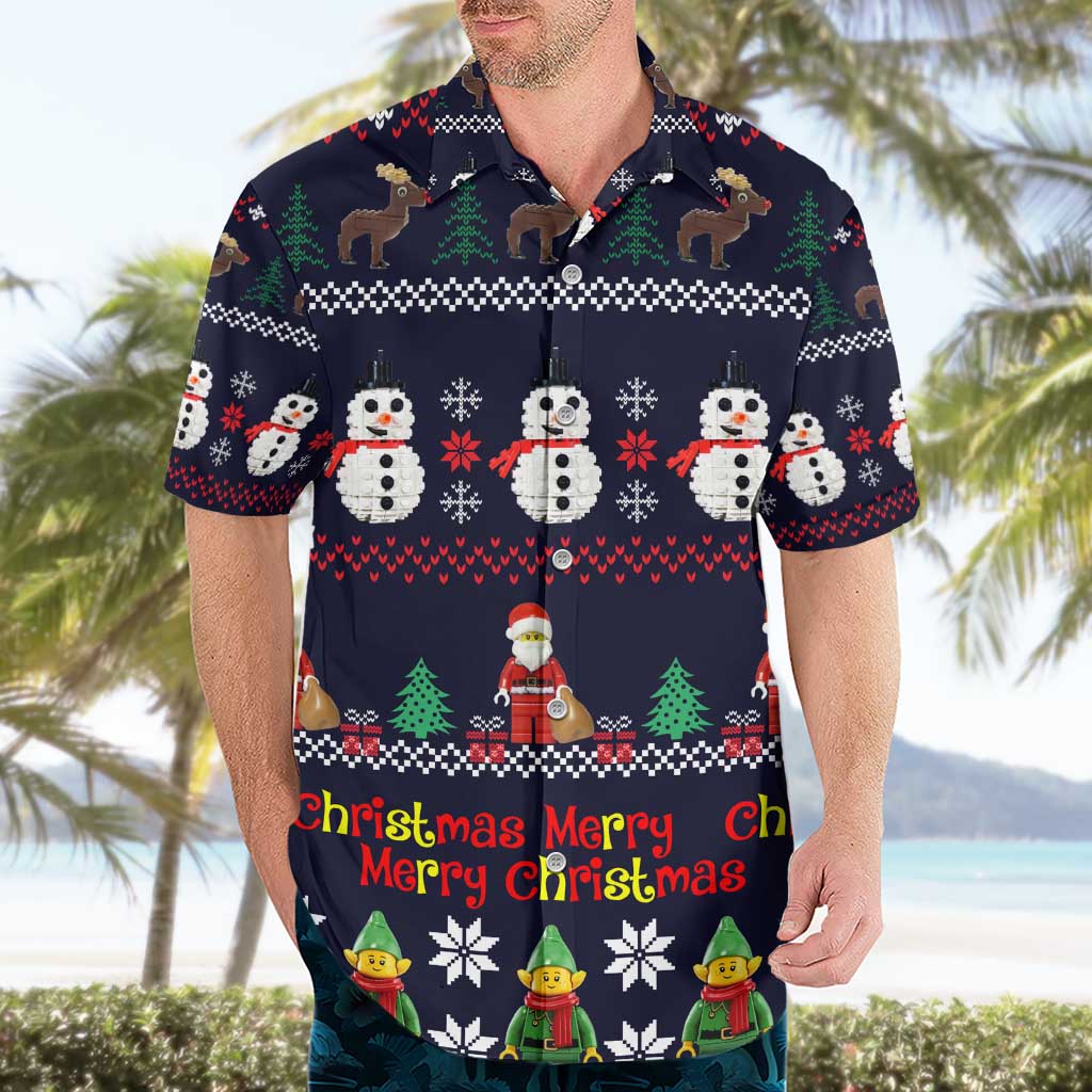 Lego Awesome Christmas Hawaiian Shirt Funny Xmas Holiday Patterns - Wonder Print Shop