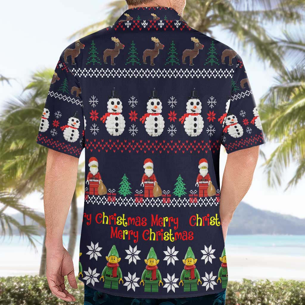 Lego Awesome Christmas Hawaiian Shirt Funny Xmas Holiday Patterns - Wonder Print Shop