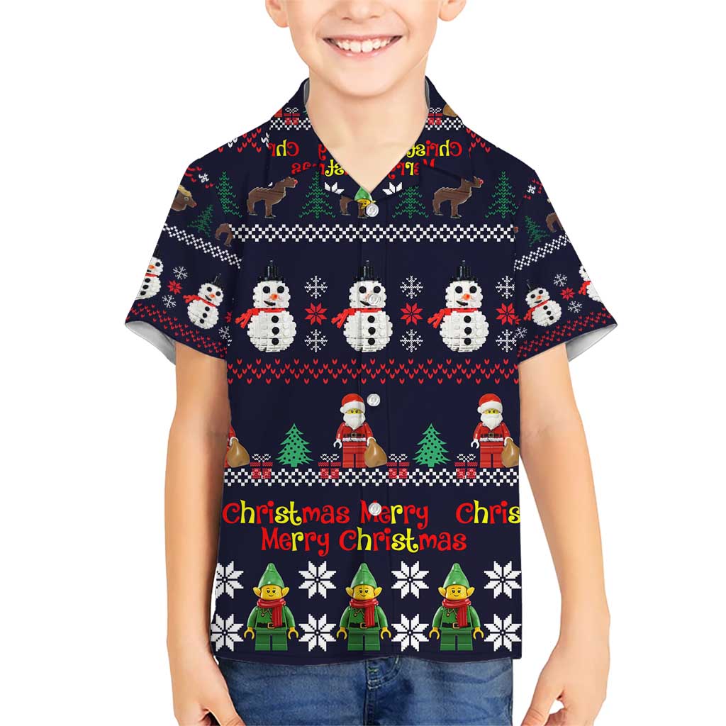 Lego Awesome Christmas Hawaiian Shirt Funny Xmas Holiday Patterns - Wonder Print Shop