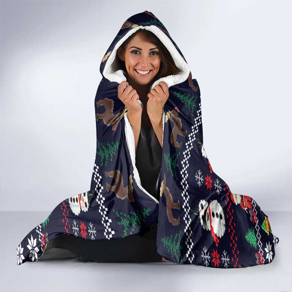 Lego Awesome Christmas Hooded Blanket Funny Xmas Holiday Patterns - Wonder Print Shop