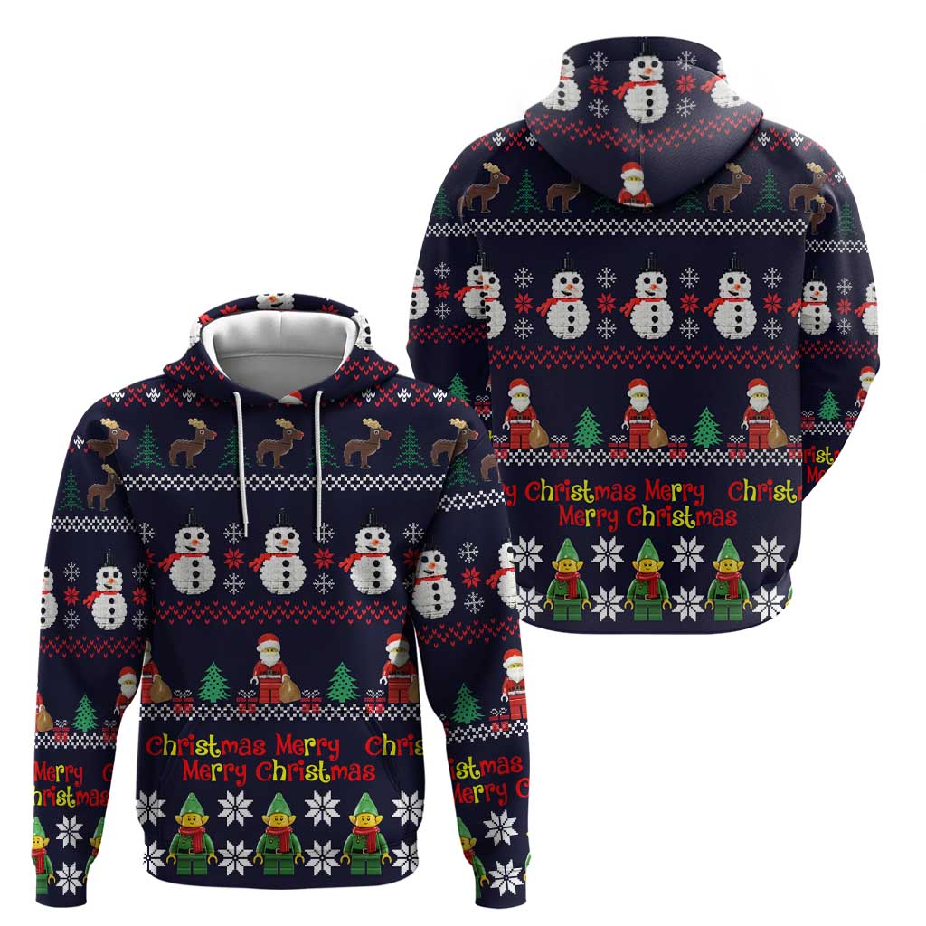 Lego Awesome Christmas Hoodie Funny Xmas Holiday Patterns - Wonder Print Shop