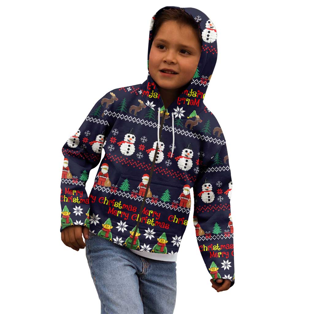 Lego Awesome Christmas Kid Hoodie Funny Xmas Holiday Patterns - Wonder Print Shop