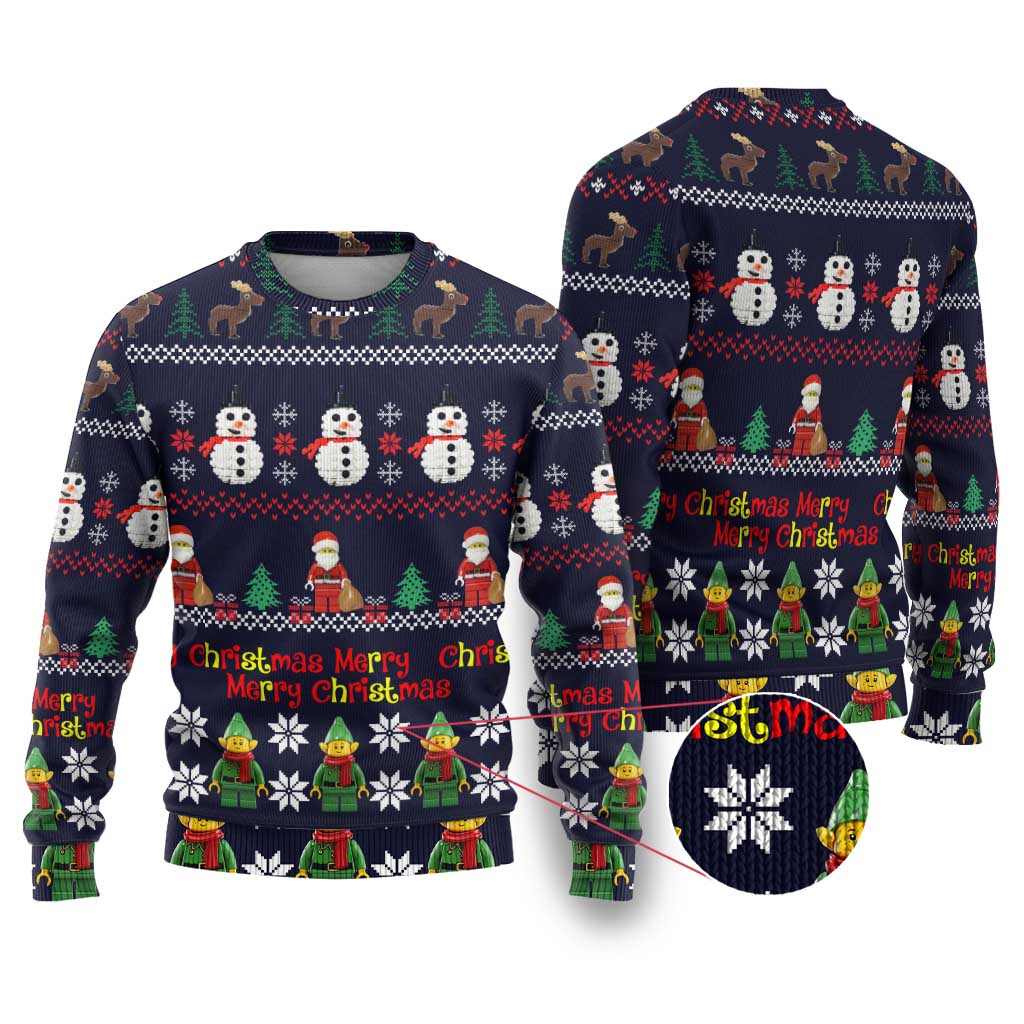 Lego Awesome Christmas Ugly Christmas Sweater Funny Xmas Holiday Patterns - Wonder Print Shop