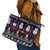Lego Awesome Christmas Leather Tote Bag Funny Xmas Holiday Patterns - Wonder Print Shop