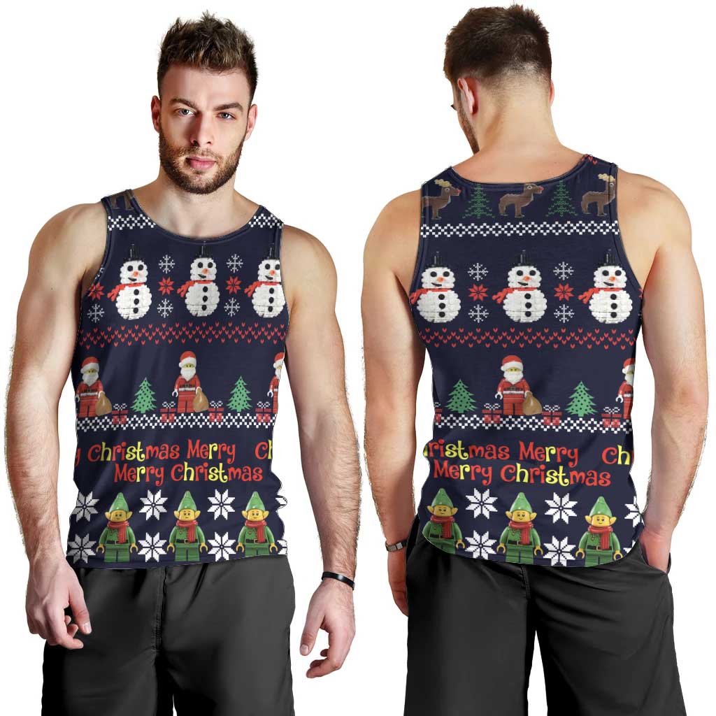 Lego Awesome Christmas Men Tank Top Funny Xmas Holiday Patterns - Wonder Print Shop