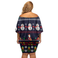 Lego Awesome Christmas Off Shoulder Short Dress Funny Xmas Holiday Patterns - Wonder Print Shop