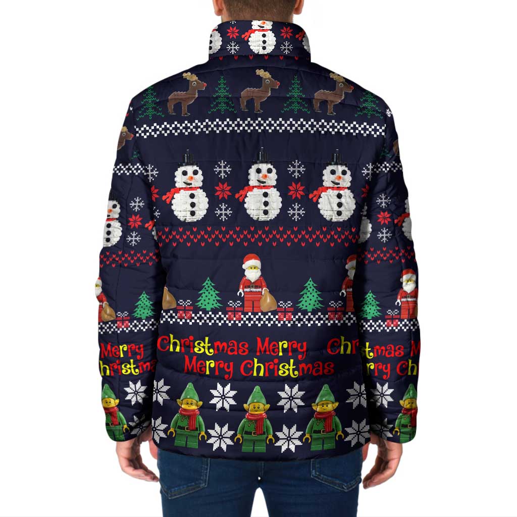 Lego Awesome Christmas Padded Jacket Funny Xmas Holiday Patterns - Wonder Print Shop