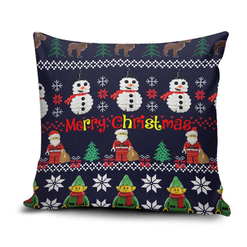 Lego Awesome Christmas Pillow Cover Funny Xmas Holiday Patterns - Wonder Print Shop