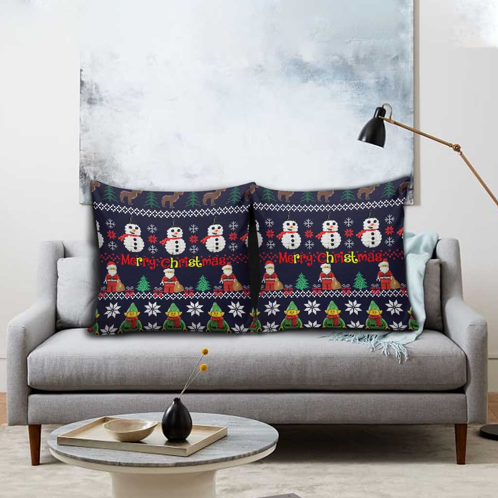Lego Awesome Christmas Pillow Cover Funny Xmas Holiday Patterns - Wonder Print Shop