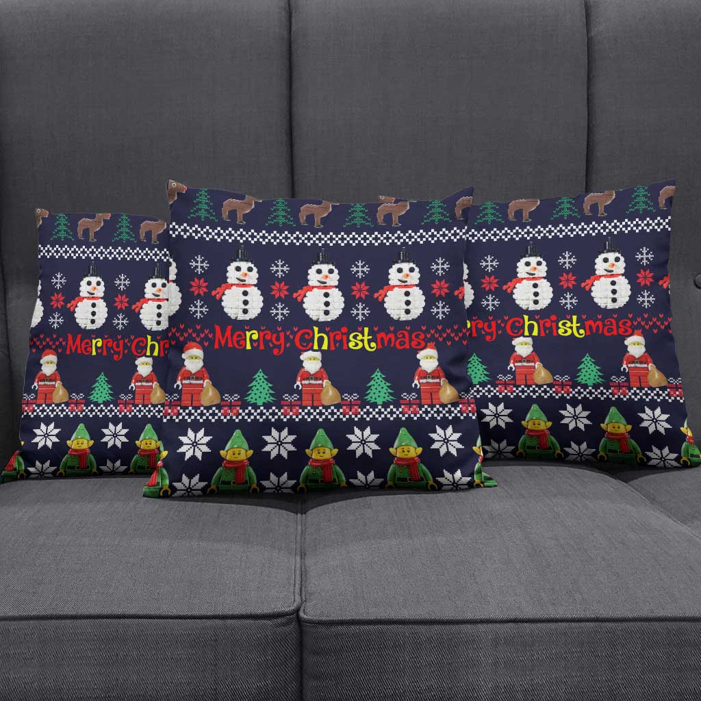 Lego Awesome Christmas Pillow Cover Funny Xmas Holiday Patterns - Wonder Print Shop