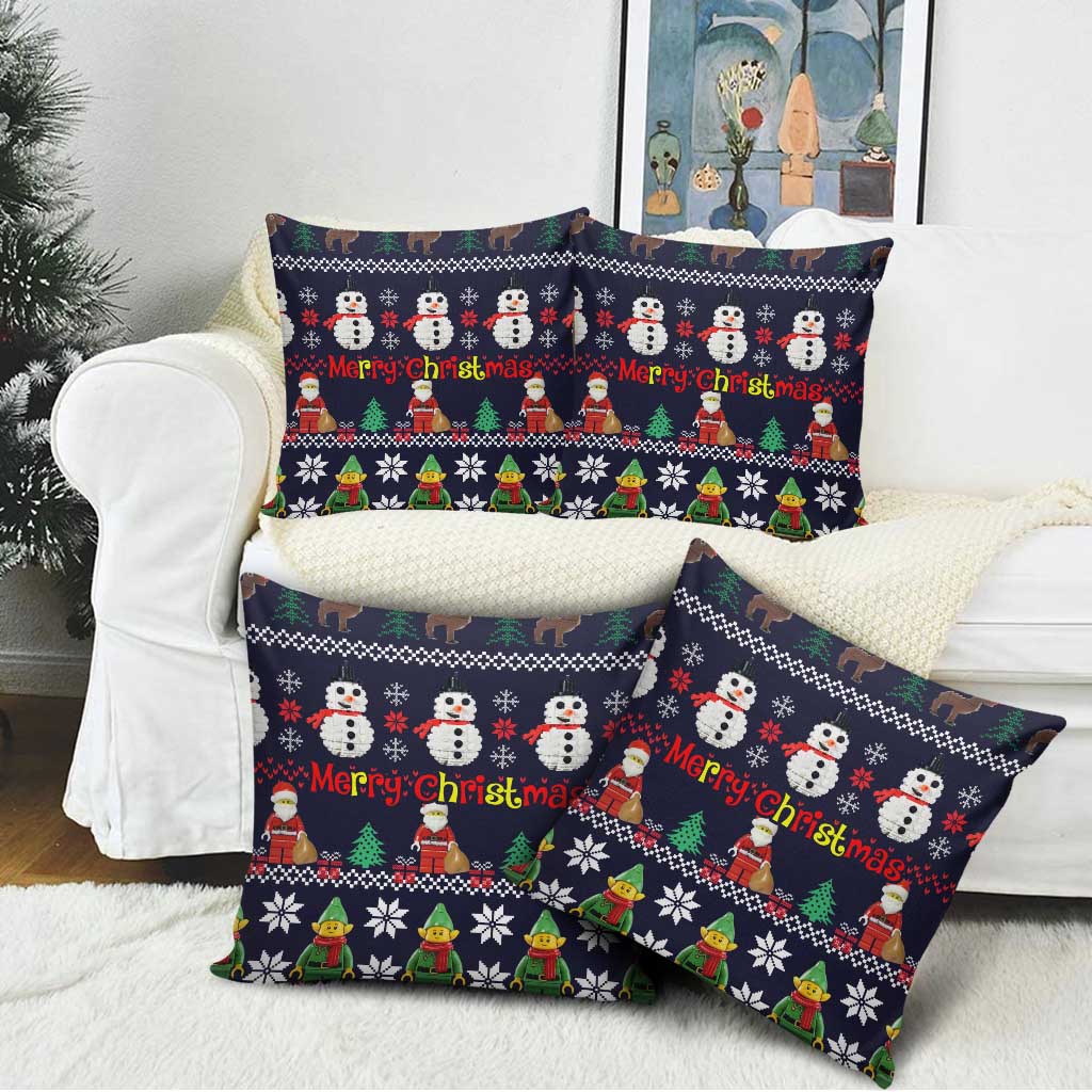 Lego Awesome Christmas Pillow Cover Funny Xmas Holiday Patterns - Wonder Print Shop