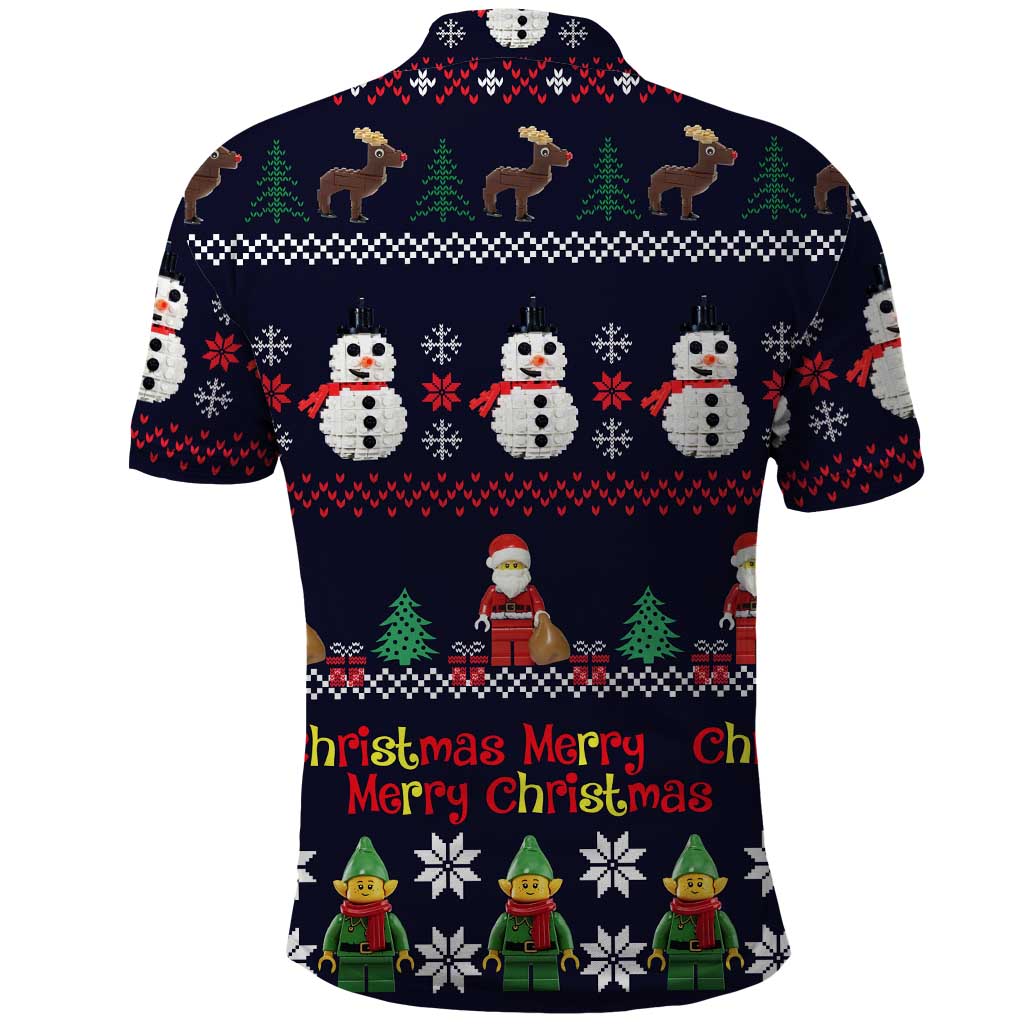 Lego Awesome Christmas Polo Shirt Funny Xmas Holiday Patterns - Wonder Print Shop