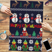 Lego Awesome Christmas Puzzle Funny Xmas Holiday Patterns - Wonder Print Shop