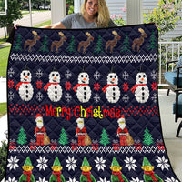 Lego Awesome Christmas Quilt Funny Xmas Holiday Patterns - Wonder Print Shop