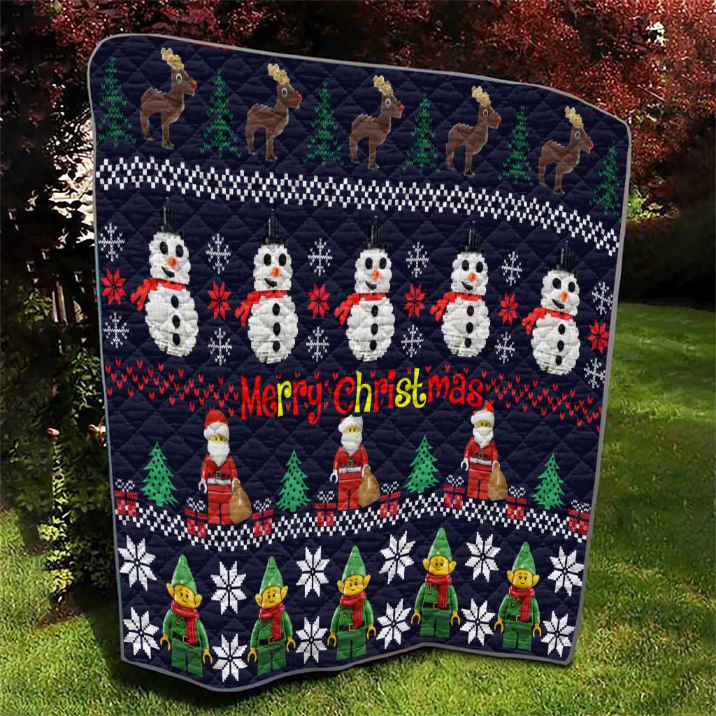 Lego Awesome Christmas Quilt Funny Xmas Holiday Patterns - Wonder Print Shop