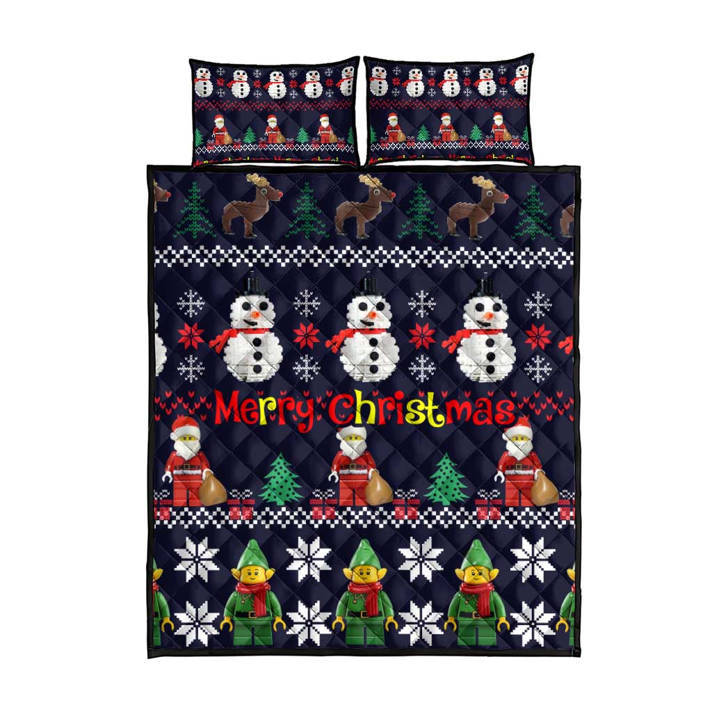 Lego Awesome Christmas Quilt Bed Set Funny Xmas Holiday Patterns - Wonder Print Shop