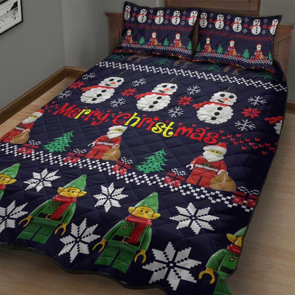 Lego Awesome Christmas Quilt Bed Set Funny Xmas Holiday Patterns - Wonder Print Shop