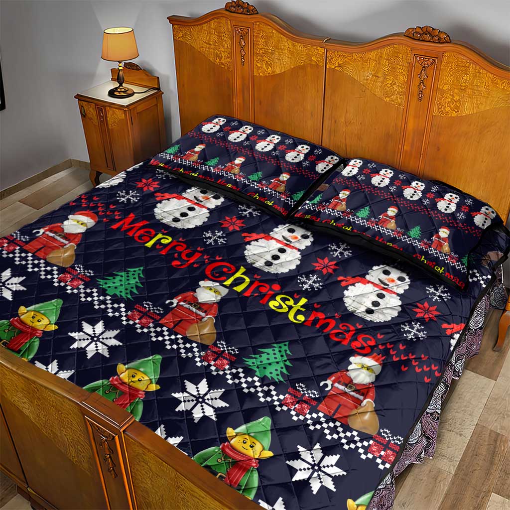 Lego Awesome Christmas Quilt Bed Set Funny Xmas Holiday Patterns - Wonder Print Shop
