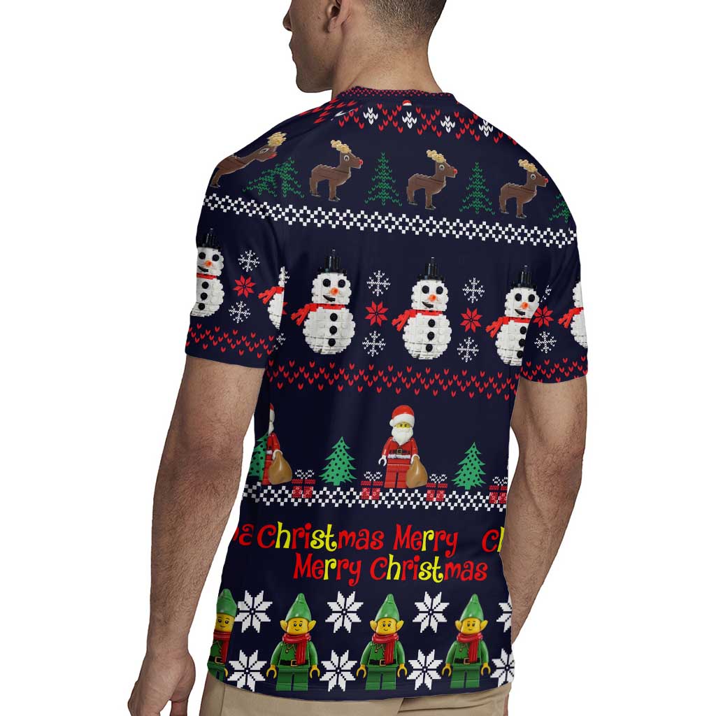 Lego Awesome Christmas Rugby Jersey Funny Xmas Holiday Patterns - Wonder Print Shop