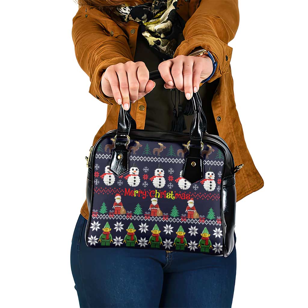 Lego Awesome Christmas Shoulder Handbag Funny Xmas Holiday Patterns - Wonder Print Shop