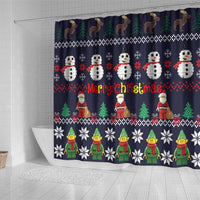 Lego Awesome Christmas Shower Curtain Funny Xmas Holiday Patterns - Wonder Print Shop