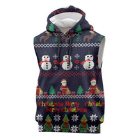 Lego Awesome Christmas Sleeveless Hoodie Funny Xmas Holiday Patterns - Wonder Print Shop