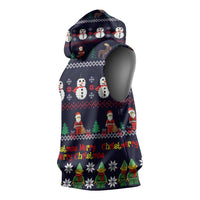 Lego Awesome Christmas Sleeveless Hoodie Funny Xmas Holiday Patterns - Wonder Print Shop