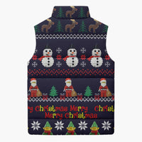 Lego Awesome Christmas Sleeveless Puffer Jacket Funny Xmas Holiday Patterns - Wonder Print Shop