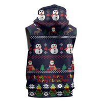 Lego Awesome Christmas Sleeveless Zip Hoodie Funny Xmas Holiday Patterns - Wonder Print Shop