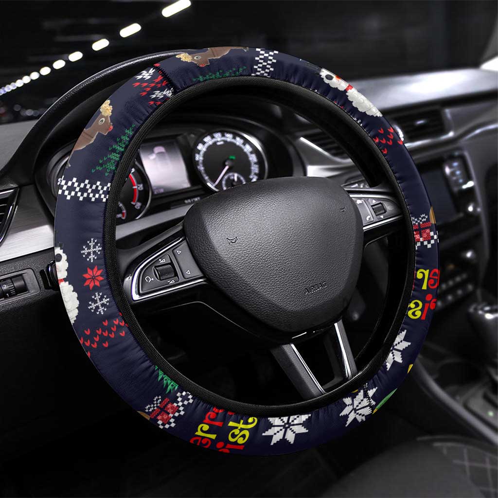 Lego Awesome Christmas Steering Wheel Cover Funny Xmas Holiday Patterns - Wonder Print Shop