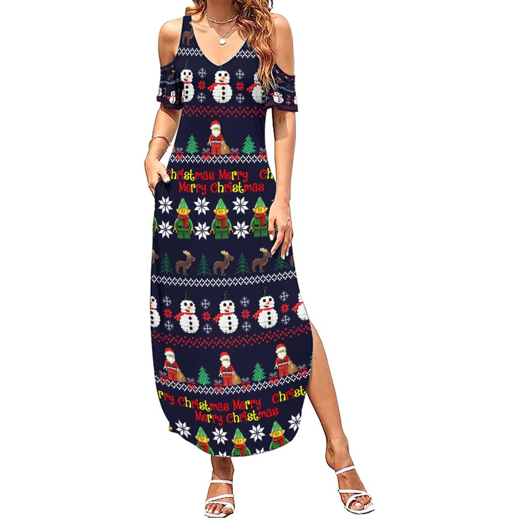 Lego Awesome Christmas Summer Maxi Dress Funny Xmas Holiday Patterns - Wonder Print Shop
