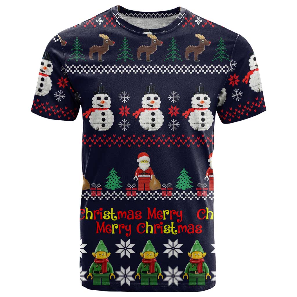 Lego Awesome Christmas T Shirt Funny Xmas Holiday Patterns - Wonder Print Shop