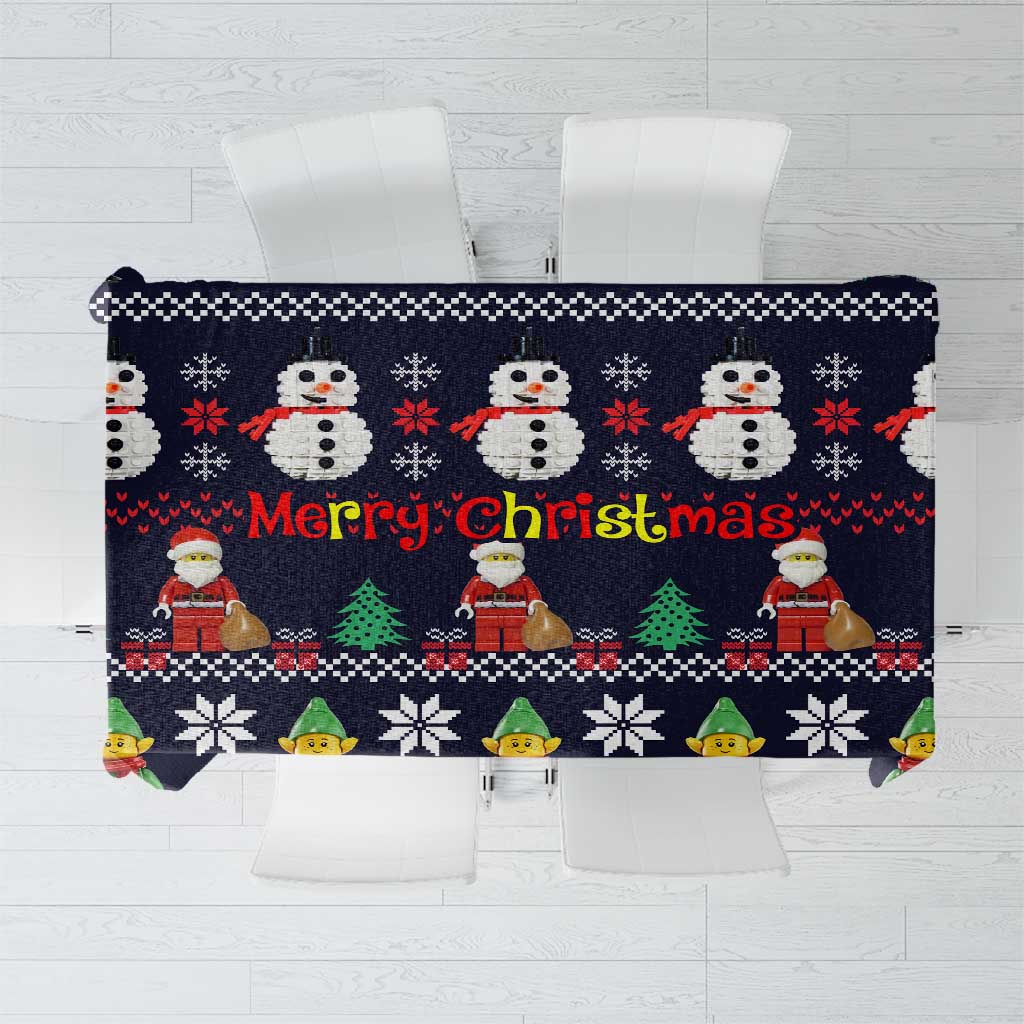 Lego Awesome Christmas Tablecloth Funny Xmas Holiday Patterns - Wonder Print Shop