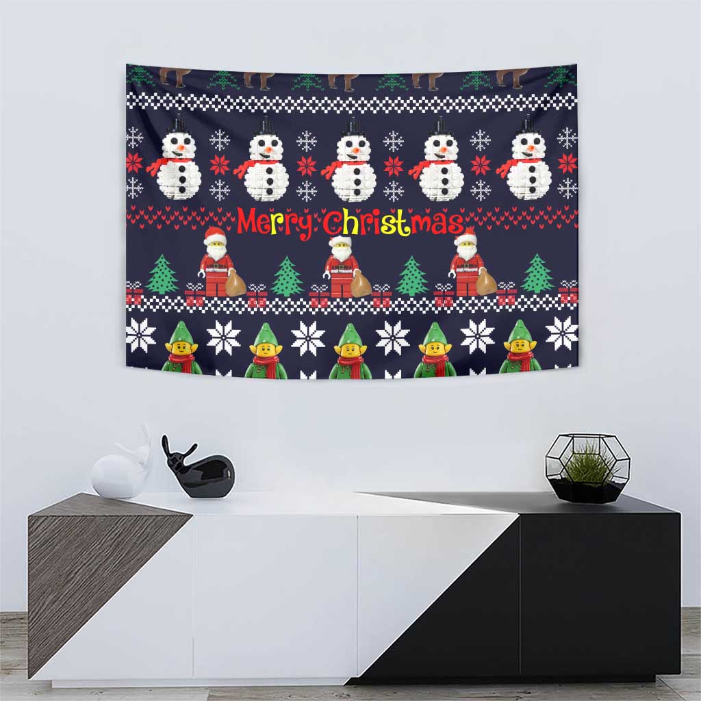Lego Awesome Christmas Tapestry Funny Xmas Holiday Patterns - Wonder Print Shop