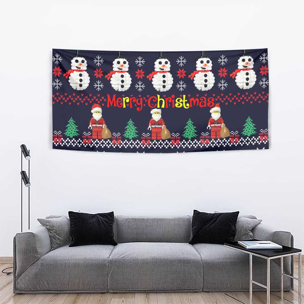 Lego Awesome Christmas Tapestry Funny Xmas Holiday Patterns - Wonder Print Shop