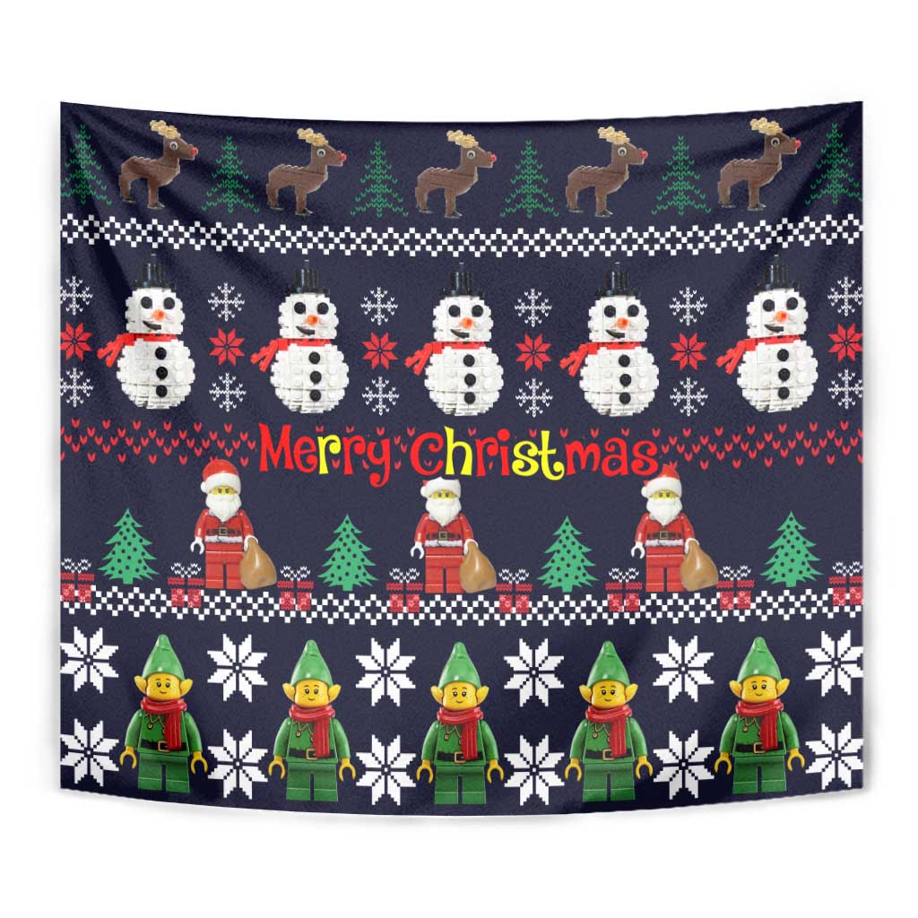Lego Awesome Christmas Tapestry Funny Xmas Holiday Patterns - Wonder Print Shop
