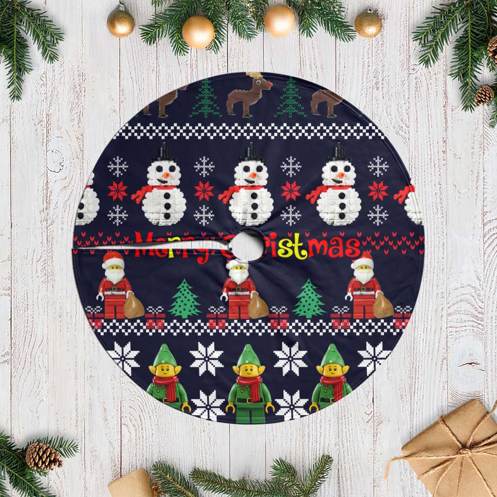 Lego Awesome Christmas Tree Skirt Funny Xmas Holiday Patterns - Wonder Print Shop