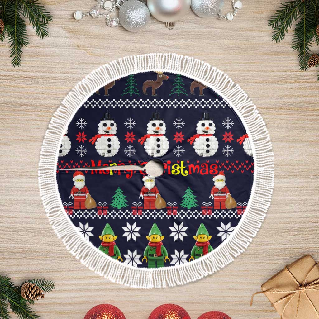 Lego Awesome Christmas Tree Skirt Funny Xmas Holiday Patterns - Wonder Print Shop