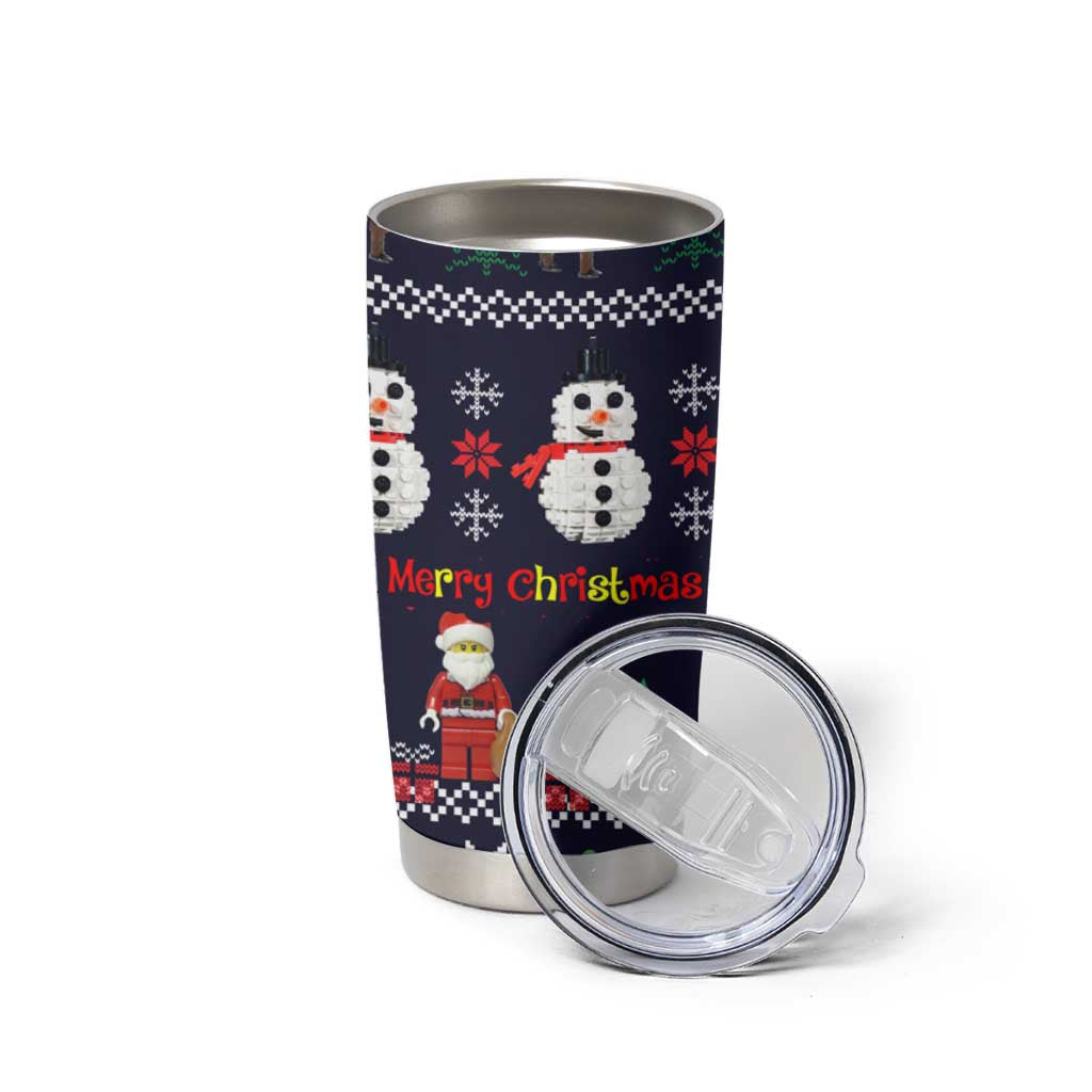 Lego Awesome Christmas Tumbler Cup Funny Xmas Holiday Patterns - Wonder Print Shop