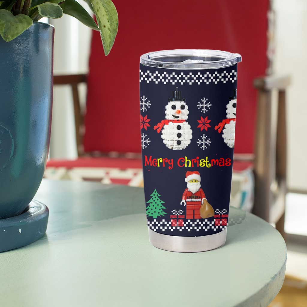 Lego Awesome Christmas Tumbler Cup Funny Xmas Holiday Patterns - Wonder Print Shop