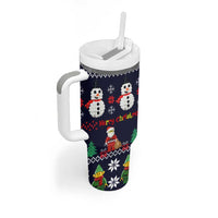 Lego Awesome Christmas Tumbler With Handle Funny Xmas Holiday Patterns - Wonder Print Shop
