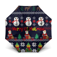 Lego Awesome Christmas Umbrella Funny Xmas Holiday Patterns - Wonder Print Shop