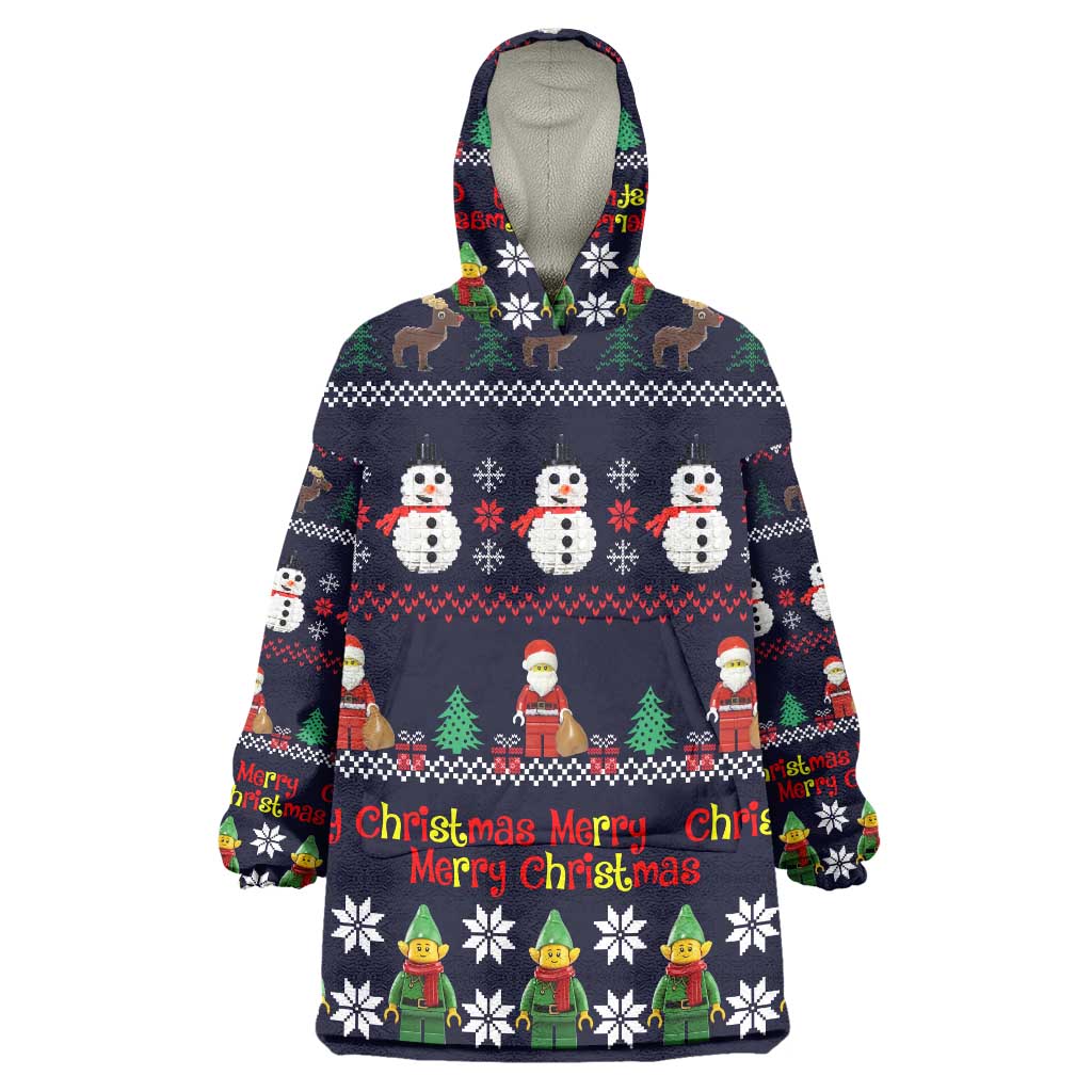 Lego Awesome Christmas Wearable Blanket Hoodie Funny Xmas Holiday Patterns - Wonder Print Shop